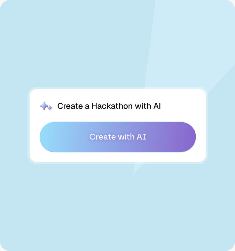 Create a Hackathon with AI button